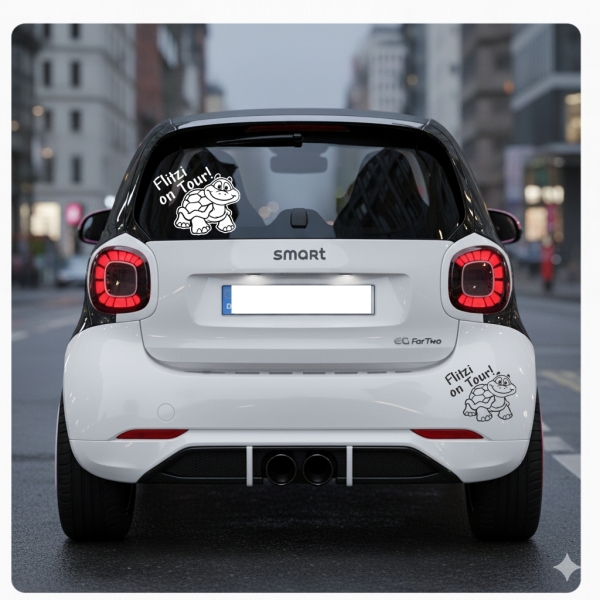 Name Text on Tour! Autoaufkleber Schildkröte Sticker Auto Aufkleber A1242