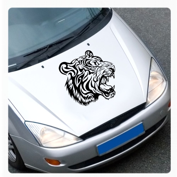 Tribal Tiger Autoaufkleber Auto Aufkleber Sticker Motorhauben Haube A4206