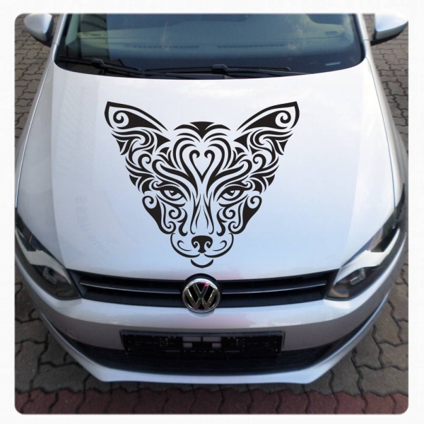 Autoaufkleber Katze Tribal Tattoo Auto Aufkleber Sticker Motorhaube A515
