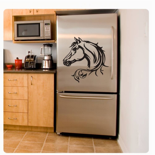 Tribal Horse Pferd Kühlschrank Aufkleber Wandtattoo Küche K014