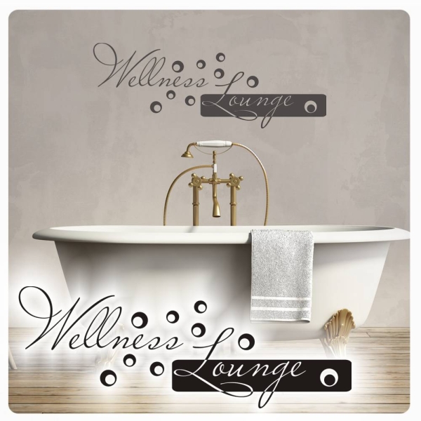 Wellness Lounge Badezimmer Wandtattoo Wandaufkleber W1717