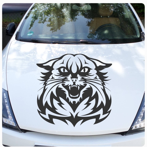 Autoaufkleber Katze Wildkatze Aufkleber Motorhauben Aufkleber Sticker A409