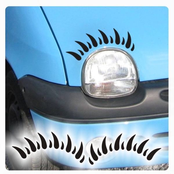 Twingo Wimpern Auto Aufkleber Autoaufkleber Sticker A1161