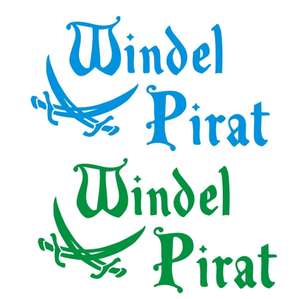 Wandtattoo Windel Pirat Kinderzimmer Wandaufkleber W1207