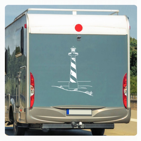 Wohnmobil Aufkleber Leuchtturm Meer Möwen Wohnwagen Sticker WoMo Caravan WoMo468