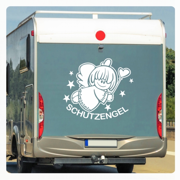 Wohnmobil Aufkleber Schutzengel Angel Engel WoMo Caravan Aufkleber Sticker WoMo151