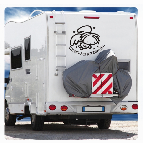 Wohnmobil Aufkleber Schutzengel Engel WoMo Caravan Aufkleber Sticker WoMo200