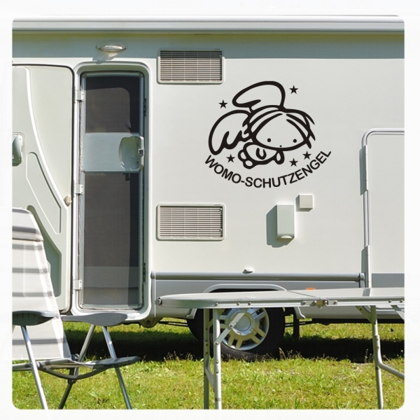 Wohnmobil Aufkleber Schutzengel Engel WoMo Caravan Aufkleber Sticker WoMo200