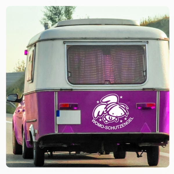 Wohnmobil Aufkleber Schutzengel Engel WoMo Caravan Aufkleber Sticker WoMo200