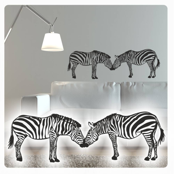 Zebra Zebras Wandtattoo Wandaufkleber Sticker Afrika W4003