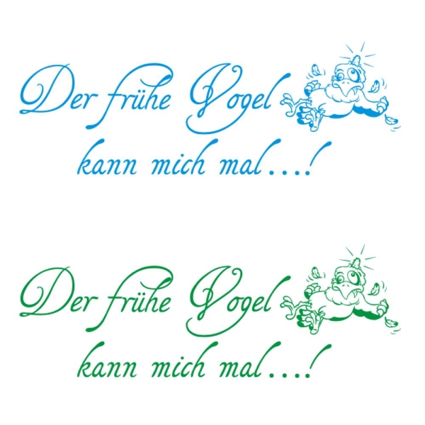 Wohnmobil Aufkleber Der frühe Vogel kann mich mal WoMo Caravan Aufkleber Sticker WoMo140