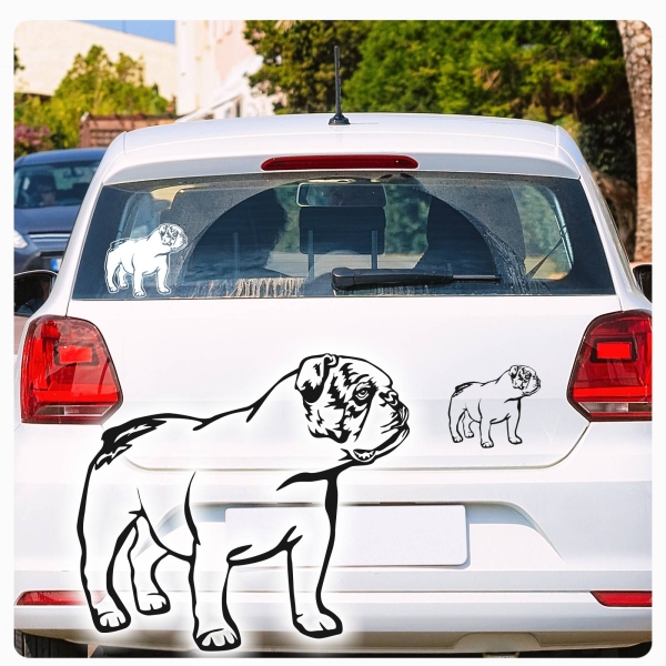 Englische Bulldogge Autoaufkleber Auto Aufkleber Sticker A767oaufkleber Auto Aufkleber Sticker A766