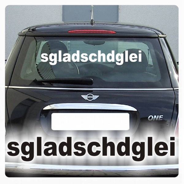 sgladschdglei Auto Aufkleber Schriftzug Autoaufkleber Sticker A1110