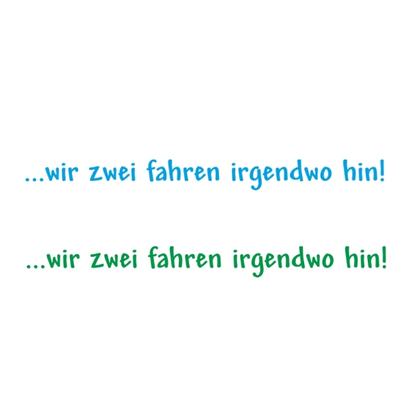 ..wir zwei fahren irgendwo hin! Wohnmobil Aufkleber Wohnwagen Sticker WoMo506*